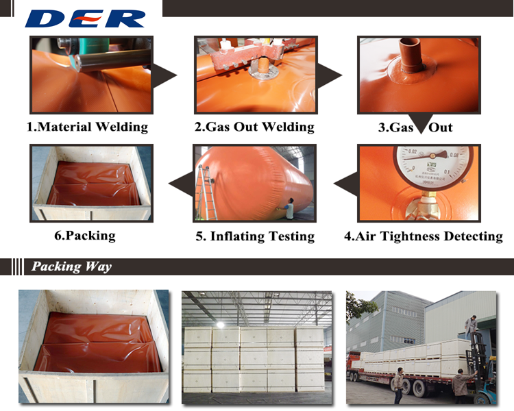 Anti-corrosion biogas pool tarpaulin
